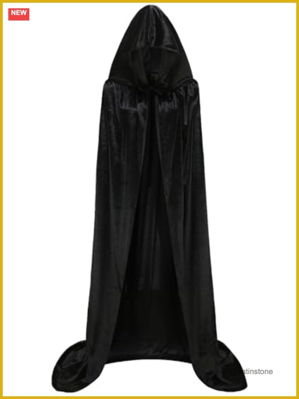 Unisex Hooded Cloak Long Velvet Cape Halloween Cosplay